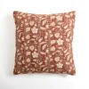 Kirkland's Home Rust Stitched Blossoms Pillow- Pillows