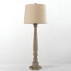 Kirkland's Home Rustic Brown Wood Buffet Lamp- Buffet Lamps