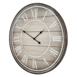 Kirkland's Home Rustic Charm Wood Wall Clock- Clocks