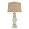 Kirkland's Home Rustic Distressed Cream Table Lamp- Table Lamps