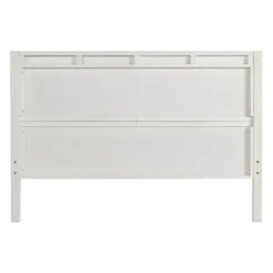 Kirkland's Home Rustic Eggshell Wood Panel Full Bed Frame- Beds & Headboards