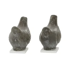 Kirkland's Home Rustic Etched Birds 2-Pc. Figurine Set- Statues & Figurines