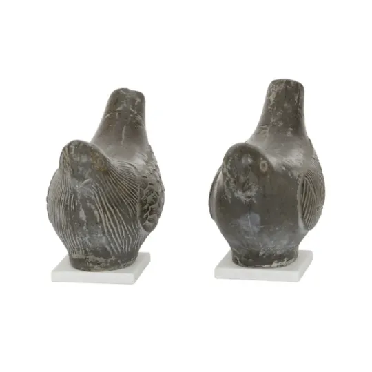 Kirkland's Home Rustic Etched Birds 2-Pc. Figurine Set- Statues & Figurines