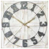 Kirkland's Home Rustic Farmhouse White Square Wall Clock- Clocks