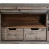 Kirkland's Home Rustic Fir Wood Barn Door Tv Stand- Tv Stands & Media Consoles