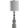 Kirkland's Home Rustic Gray Balustrade Table Lamp- Buffet Lamps