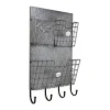 Kirkland's Home Rustic Gray Metal Wall Organizer- Wall Storage