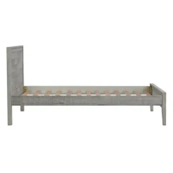Kirkland's Home Rustic Gray Pine Panel Twin Bed Frame- Beds & Headboards