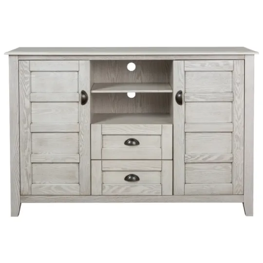 Kirkland's Home Rustic Gray Wood 2-Drawer Console Table- Tv Stands & Media Consoles