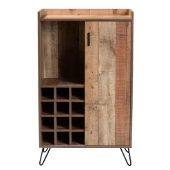 Kirkland's Home Rustic Hairpin Wine Cabinet- Cabinets & Sideboards