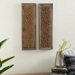 Kirkland's Home Rustic Knotted Seagrass 2-Pc. Panel Wall Art- Wall Plaques