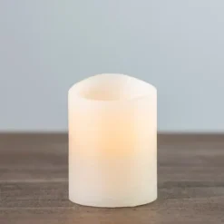 Kirkland's Home Rustic Led Pillar Candle, 3X4 In.- Flameless Candles