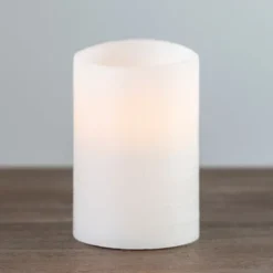 Kirkland's Home Rustic Led Pillar Candle, 4X6 In.- Flameless Candles
