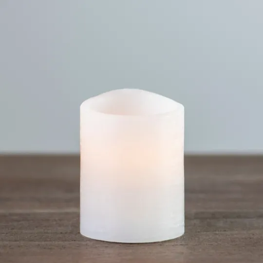 Kirkland's Home Rustic Led Pillar Candle, 3X4 In.- Flameless Candles