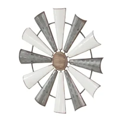 Kirkland's Home Rustic Metal Windmill Wall Plaque- Wall Plaques