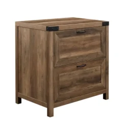 Kirkland's Home Rustic Oak 2-Drawer Wood File Cabinet- Office Furniture
