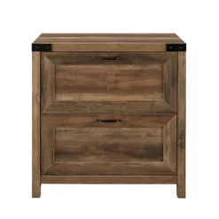 Kirkland's Home Rustic Oak 2-Drawer Wood File Cabinet- Office Furniture