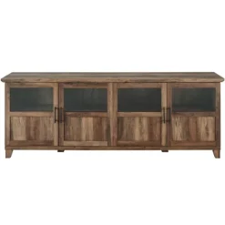 Kirkland's Home Rustic Oak Four Door Tv Stand- Tv Stands & Media Consoles