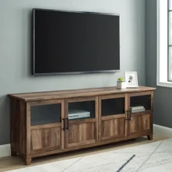Kirkland's Home Rustic Oak Four Door Tv Stand- Tv Stands & Media Consoles