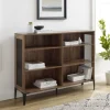 Kirkland's Home Rustic Oak Mesh Accent Bookshelf- Entryway Furniture