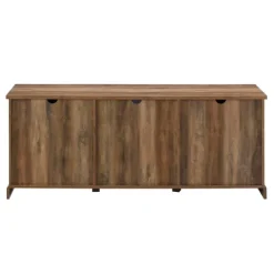 Kirkland's Home Rustic Oak Sliding Barn Door Tv Stand- Tv Stands & Media Consoles