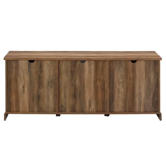 Kirkland's Home Rustic Oak Sliding Barn Door Tv Stand- Tv Stands & Media Consoles