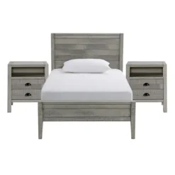 Kirkland's Home Rustic Pine Panel 3-Pc. Twin Bedroom Set- Beds & Headboards