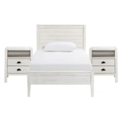 Kirkland's Home Rustic Pine Panel 3-Pc. Twin Bedroom Set- Beds & Headboards
