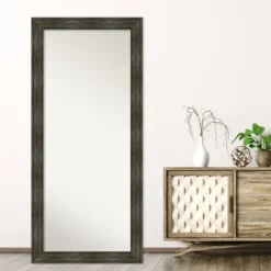 Kirkland's Home Rustic Rail Charred Framed Mirror, 30X66 In.- Full Length & Floor Mirrors