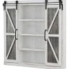 Kirkland's Home Rustic Sliding Metal Door Cabinet- Cabinets & Sideboards