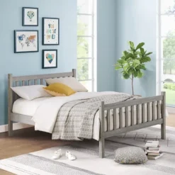 Kirkland's Home Rustic Spindleback Full Bed Frame- Beds & Headboards