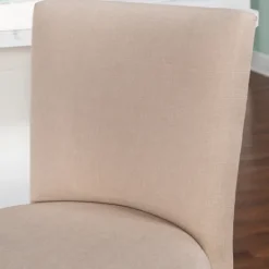 Kirkland's Home Rustic Taupe Upholstered Swivel Counter Stool- Bar Stools & Counter Height Stools