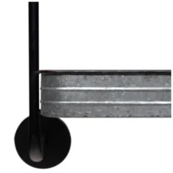 Kirkland's Home Rustic Three Tiered Galvanized Metal Wall Shelf- Shelves