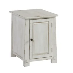 Kirkland's Home Rustic White Cabinet Accent Table- Accent & End Tables