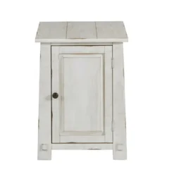 Kirkland's Home Rustic White Cabinet Accent Table- Accent & End Tables
