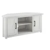 Kirkland's Home Rustic White Katy-Corner Tv Stand- Tv Stands & Media Consoles