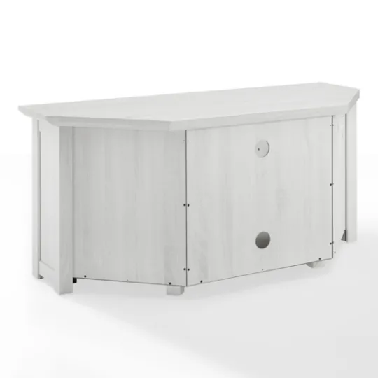 Kirkland's Home Rustic White Katy-Corner Tv Stand- Tv Stands & Media Consoles