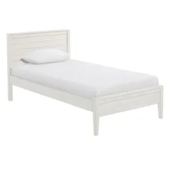 Kirkland's Home Rustic White Pine Panel Twin Bed Frame- Beds & Headboards