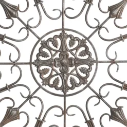 Kirkland's Home Rustic White Radial Scrollwork Wall Art- Wall Plaques