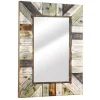 Kirkland's Home Rustic Wood Plank Frame Mirror- Decorative Mirrors