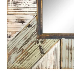 Kirkland's Home Rustic Wood Plank Frame Mirror- Decorative Mirrors