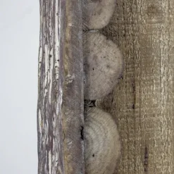 Kirkland's Home Rustic Wood Scalloped Edge Wall Mirror- Decorative Mirrors
