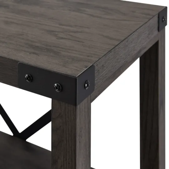 Kirkland's Home Sable Wood X-Frame Classic Bookcase- Bookshelves