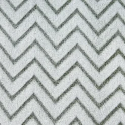 Kirkland's Home Sage Chevron Plush Throw- Blankets & Throws
