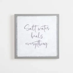 Kirkland's Home Salt Water Heals Everything Wall Plaque- Wall Quotes & Signs