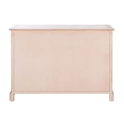Kirkland's Home Sand Cabinet With Natural Woven Baskets- Cabinets & Sideboards
