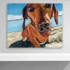 Kirkland's Home Sand Dog Giclee Canvas Art Print- Canvas Art