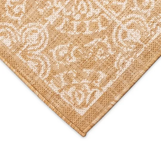 Kirkland's Home Sand Embellished Scroll Indoor/Outdoor Rug, 6X9- Outdoor Rugs