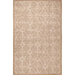 Kirkland's Home Sand Embellished Scroll Indoor/Outdoor Rug, 4X7- Outdoor Rugs