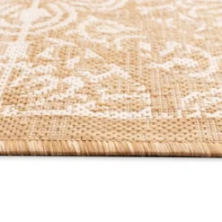 Kirkland's Home Sand Embellished Scroll Indoor/Outdoor Rug, 4X7- Outdoor Rugs
